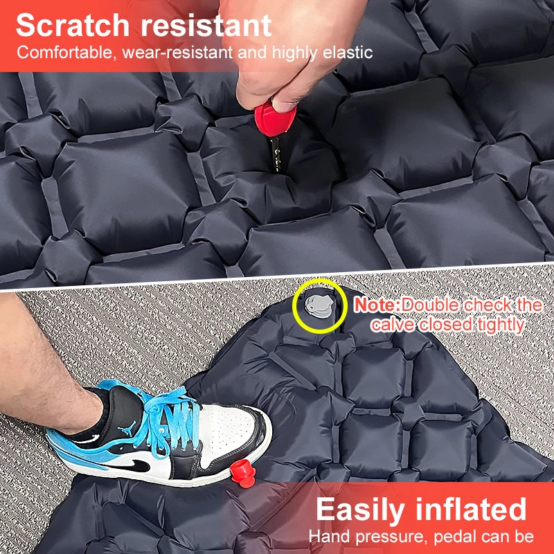 Outdoor  Ultralight  Inflatable Mattress with Pillows for  Camping