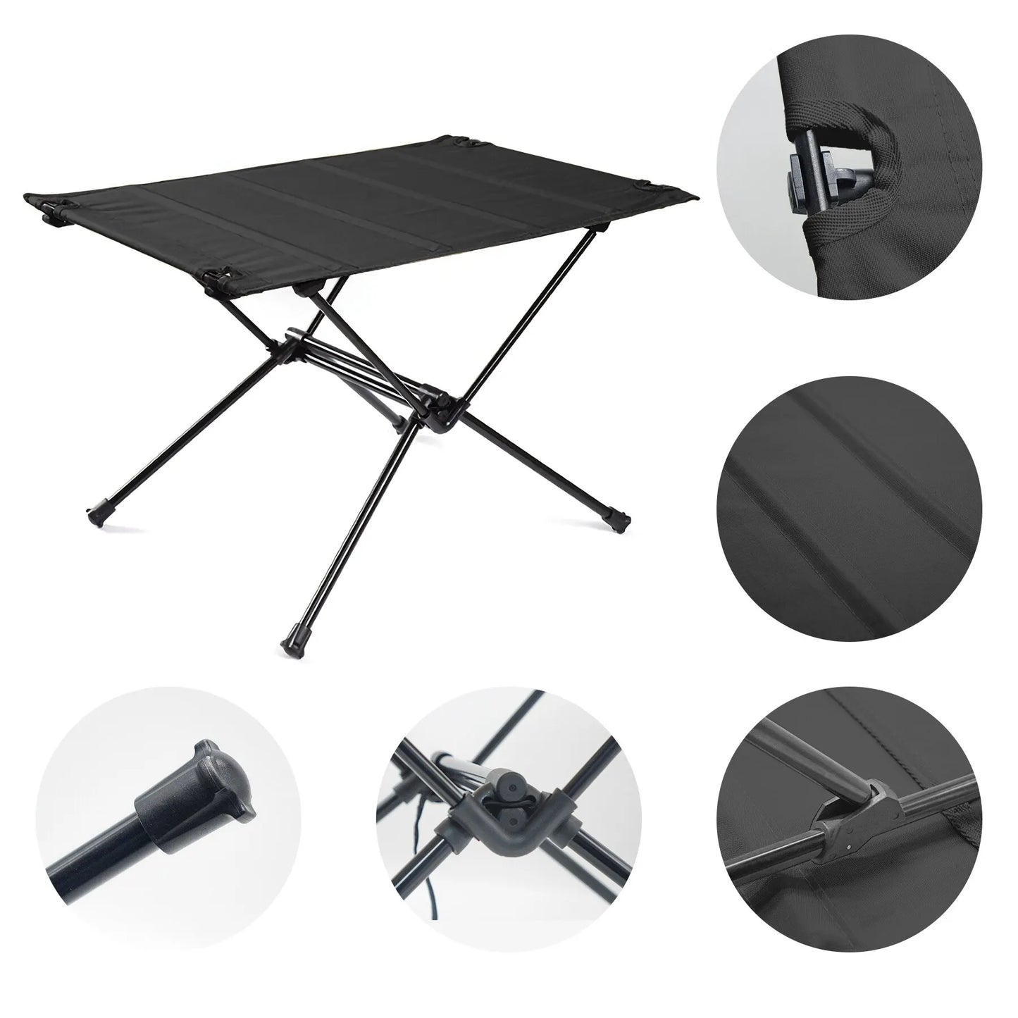 WESTTUNE Portable Lightweight Aluminum Folding Table For Outdoor Camping